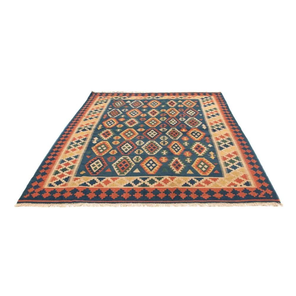 Kelimteppe - Orientalsk - 232 x 194 cm - blå