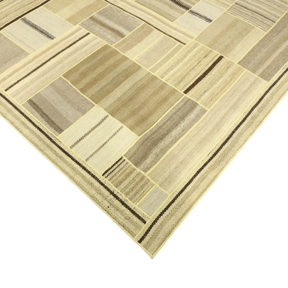 Kelimteppe - Orientalsk - 234 x 172 cm - mørk beige