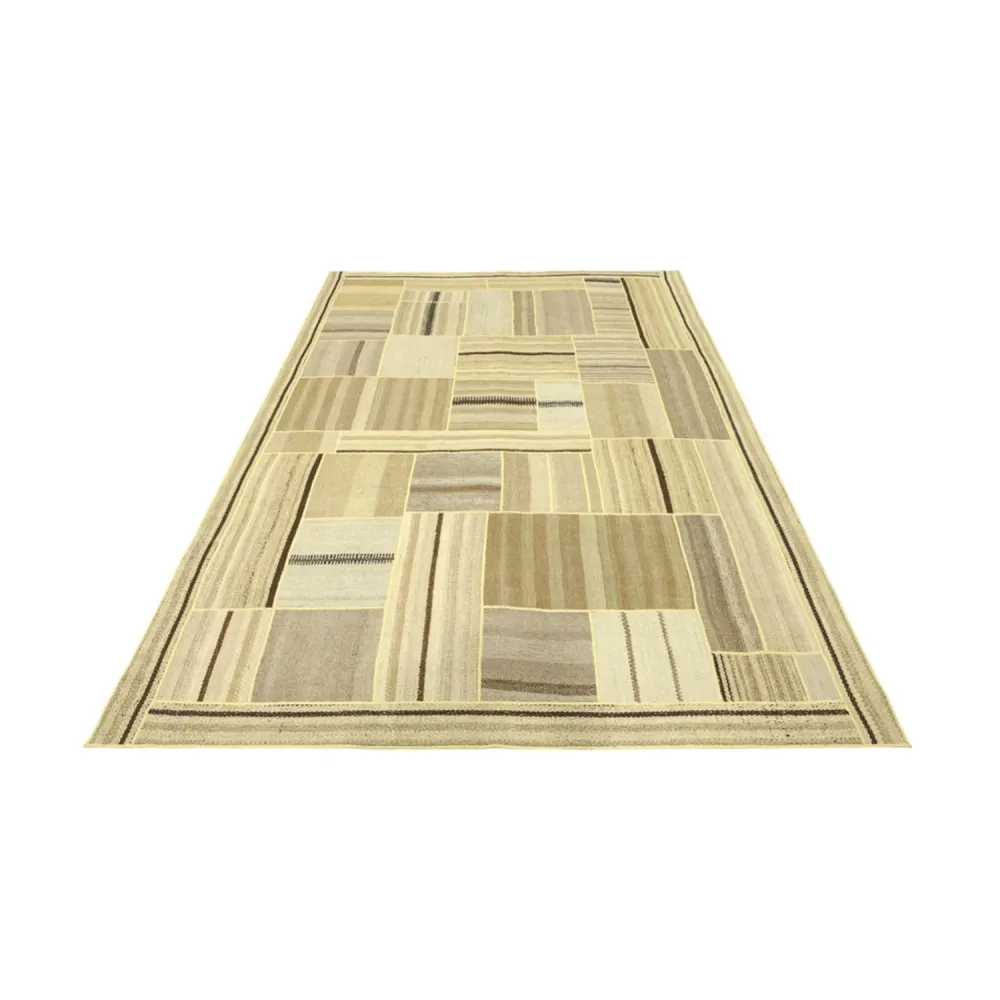Kelimteppe - Orientalsk - 234 x 172 cm - mørk beige