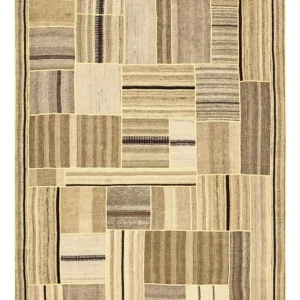 Kelimteppe - Orientalsk - 234 x 172 cm - mørk beige