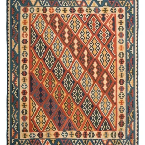 Kelimteppe - Orientalsk - 240 x 215 cm - flerfarget