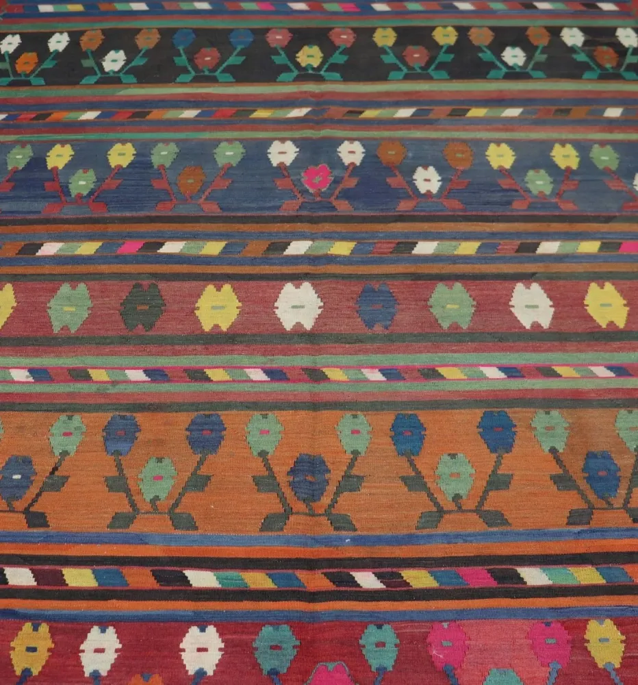 Kelimteppe - Orientalsk - 244 x 174 cm - flerfarget
