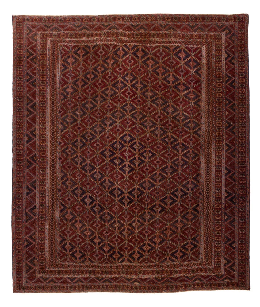 Kelimteppe - Orientalsk - 245 x 206 cm - rød