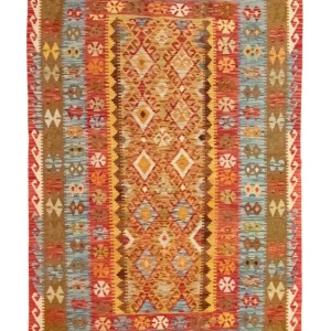 Kelimteppe - Orientalsk - 252 x 162 cm - gull
