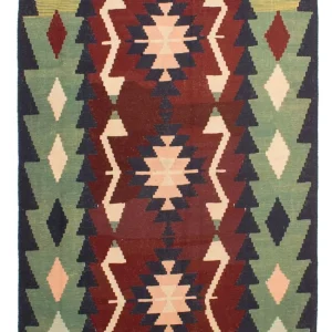 Kelimteppe - Orientalsk - 256 x 180 cm - flerfarget