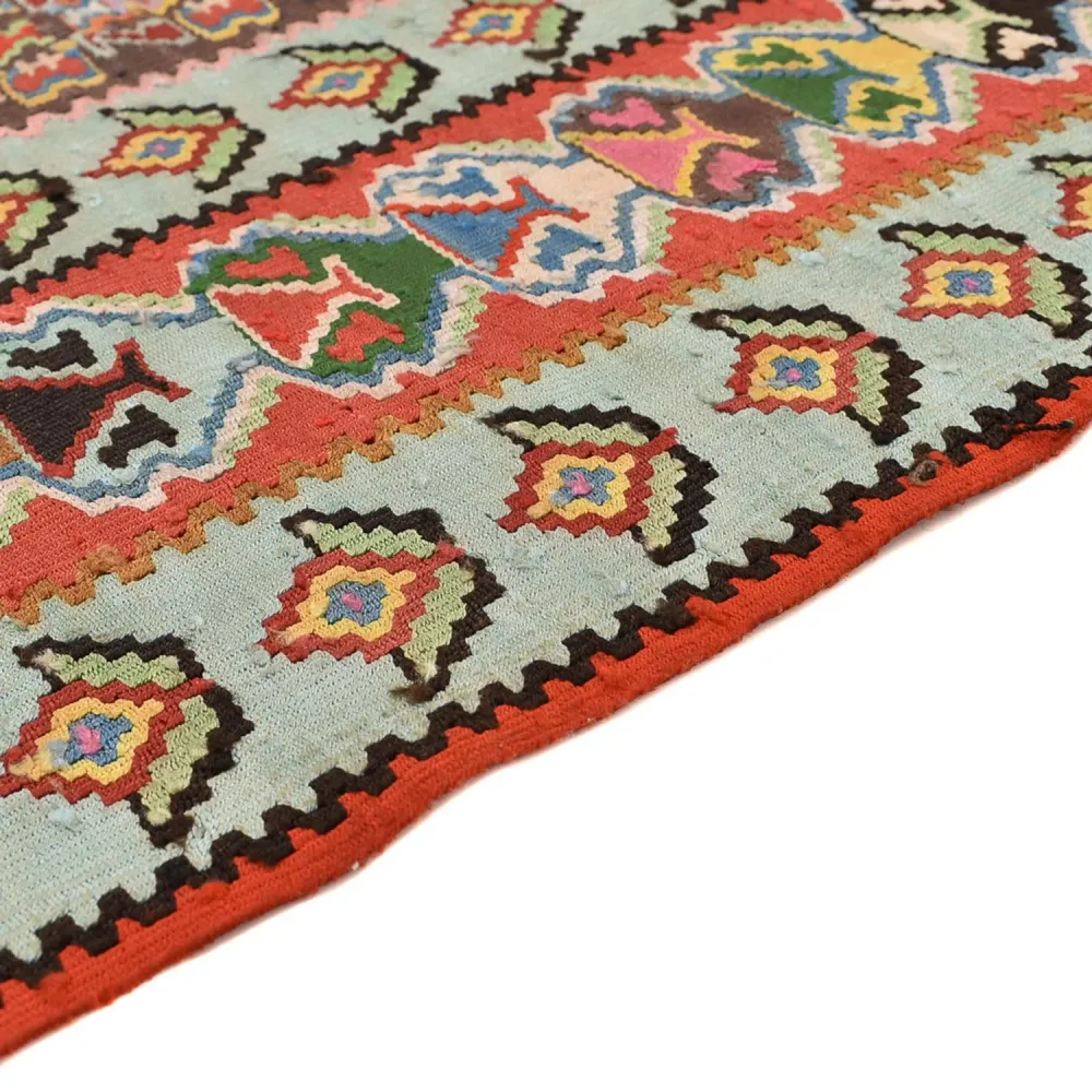 Kelimteppe - Orientalsk - 258 x 160 cm - lys rød
