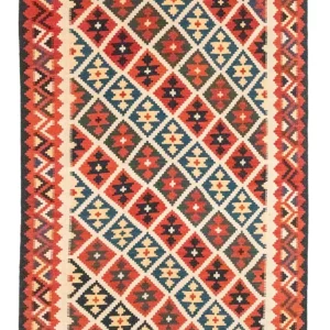 Kelimteppe - Orientalsk - 260 x 180 cm - oransje