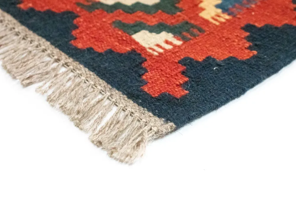 Kelimteppe - Orientalsk - 260 x 180 cm - oransje