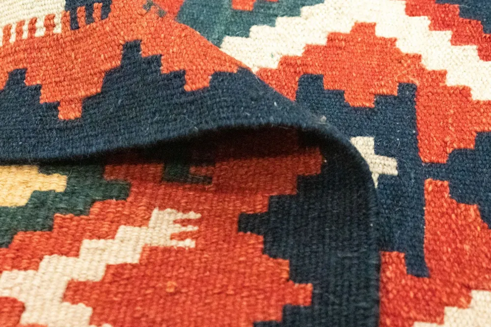 Kelimteppe - Orientalsk - 260 x 180 cm - oransje