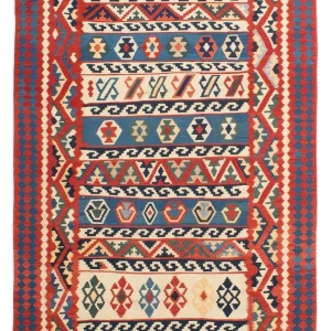 Kelimteppe - Orientalsk - 263 x 193 cm - flerfarget