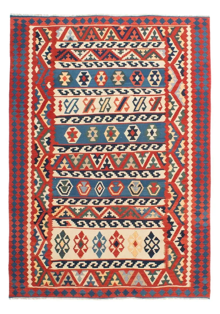 Kelimteppe - Orientalsk - 263 x 193 cm - flerfarget
