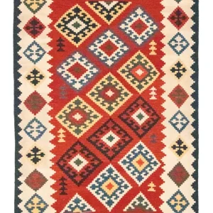 Kelimteppe - Orientalsk - 265 x 175 cm - oransje