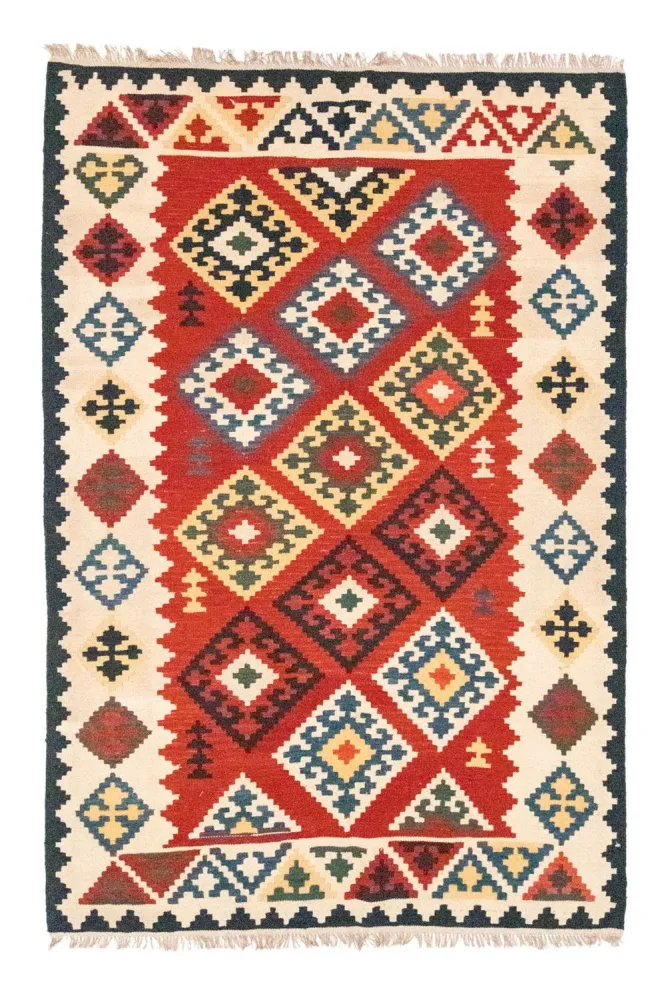 Kelimteppe - Orientalsk - 265 x 175 cm - oransje