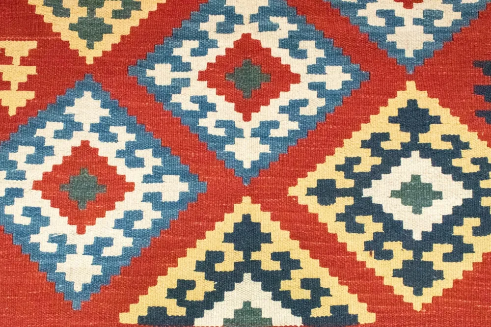 Kelimteppe - Orientalsk - 265 x 175 cm - oransje