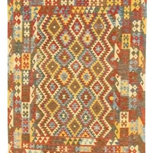 Kelimteppe - Orientalsk - 289 x 206 cm - flerfarget