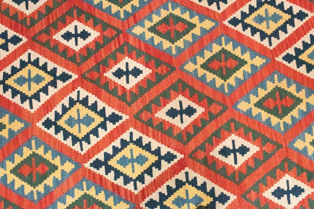 Kelimteppe - Orientalsk - 290 x 211 cm - rød