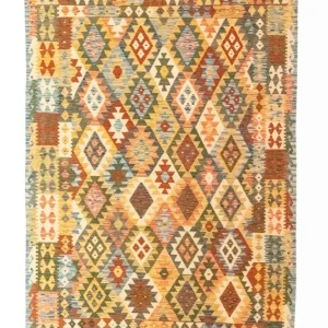 Kelimteppe - Orientalsk - 296 x 197 cm - flerfarget