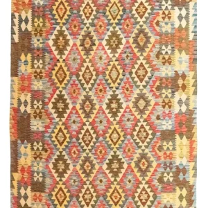 Kelimteppe - Orientalsk - 296 x 200 cm - flerfarget