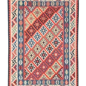 Kelimteppe - Orientalsk - 297 x 202 cm - oransje