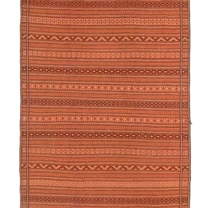Kelimteppe - Orientalsk - 300 x 194 cm - oransje
