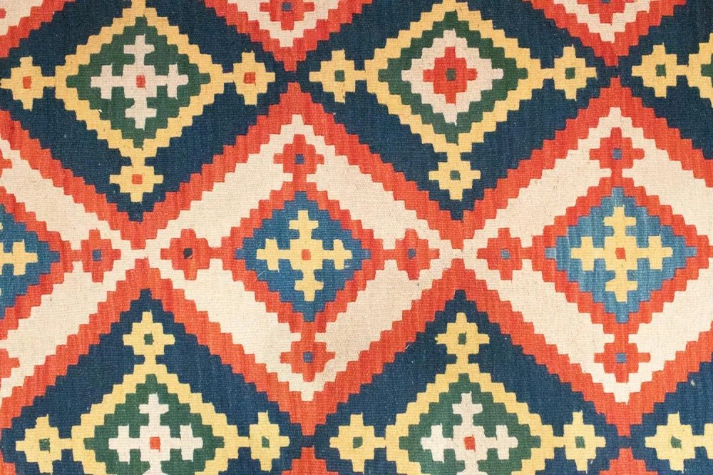 Kelimteppe - Orientalsk - 300 x 205 cm - oransje