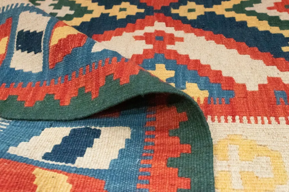 Kelimteppe - Orientalsk - 300 x 205 cm - oransje