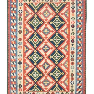 Kelimteppe - Orientalsk - 300 x 205 cm - oransje