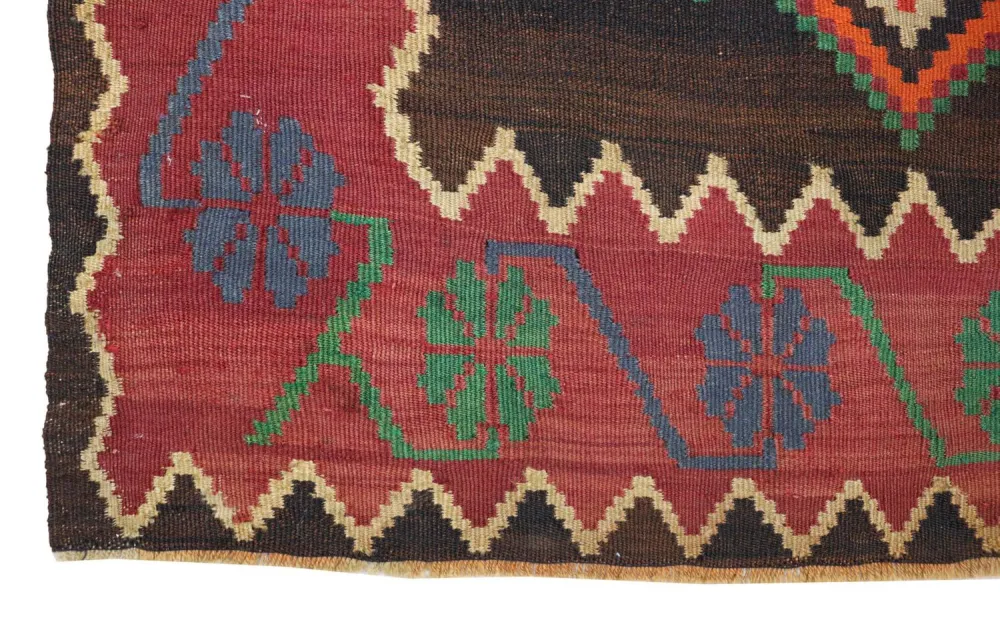 Kelimteppe - Orientalsk - 303 x 158 cm - blå