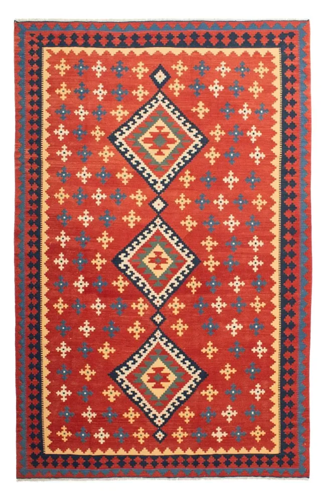 Kelimteppe - Orientalsk - 307 x 200 cm - rust