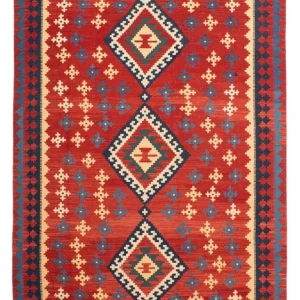 Kelimteppe - Orientalsk - 314 x 204 cm - rød