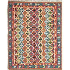 Kelimteppe - Orientalsk - 330 x 257 cm - flerfarget