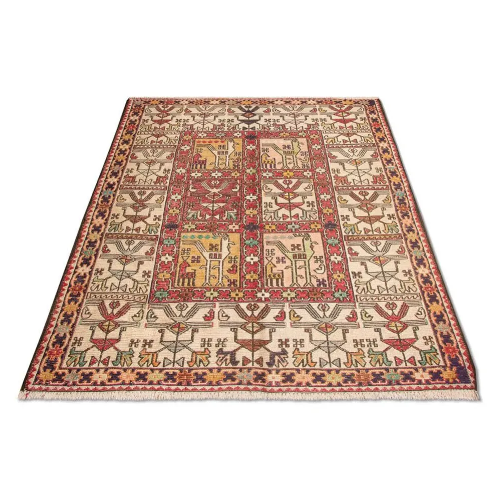 Kelimteppe - Orientalsk - 97 x 75 cm - rød