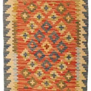 Kelimteppe - Orientalsk - 90 x 60 cm - flerfarget