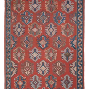 Kelimteppe - Orientalsk - Royal - 253 x 177 cm - rød