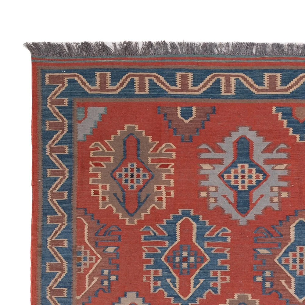 Kelimteppe - Orientalsk - Royal - 253 x 177 cm - rød