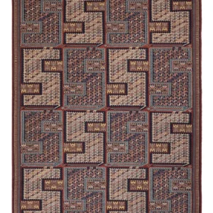 Kelimteppe - Orientalsk - Soumak - 205 x 166 cm - mørk beige