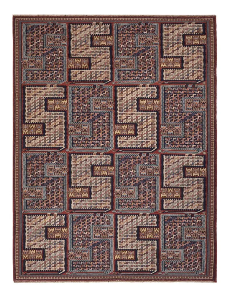 Kelimteppe - Orientalsk - Soumak - 205 x 166 cm - mørk beige
