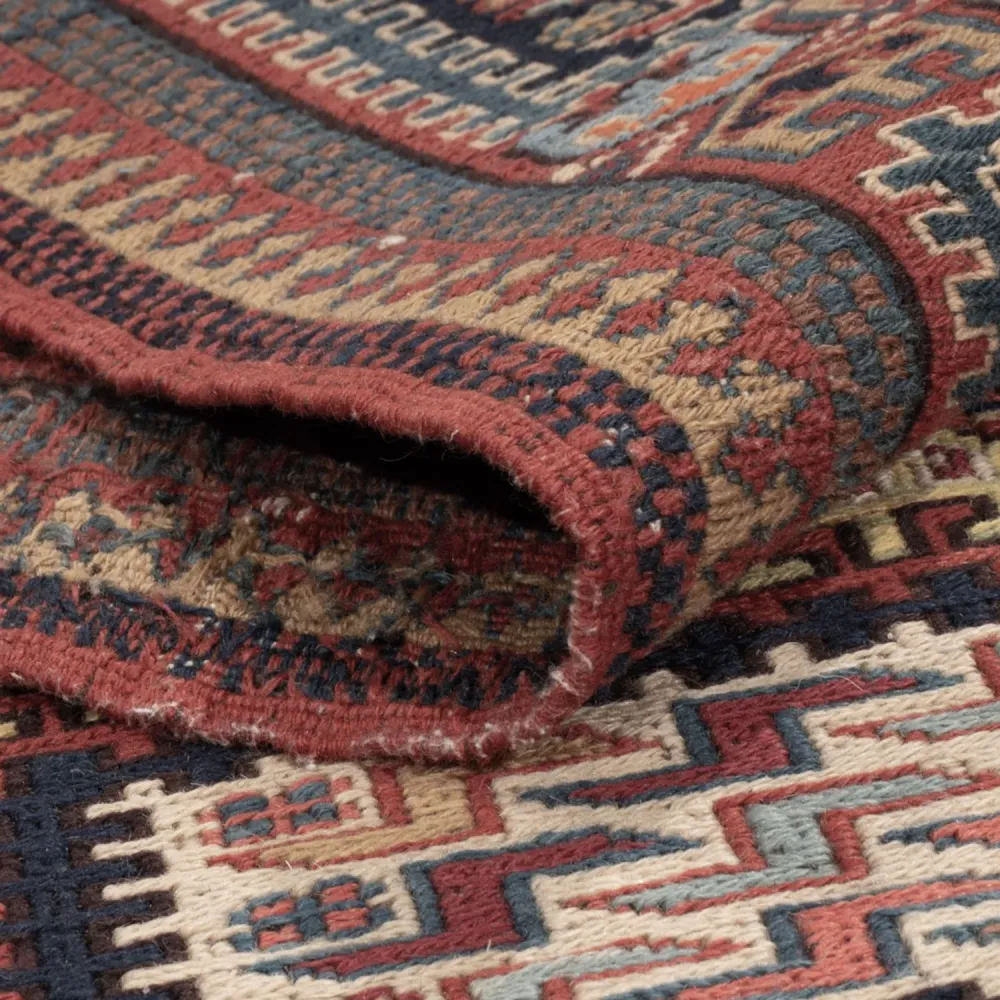 Kelimteppe - Orientalsk - Soumak - 205 x 166 cm - mørk beige