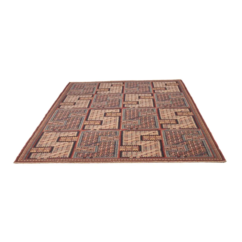 Kelimteppe - Orientalsk - Soumak - 205 x 166 cm - mørk beige