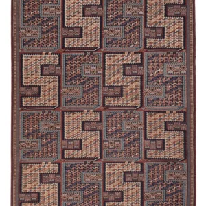 Kelimteppe - Orientalsk - Soumak - 207 x 165 cm - mørk beige