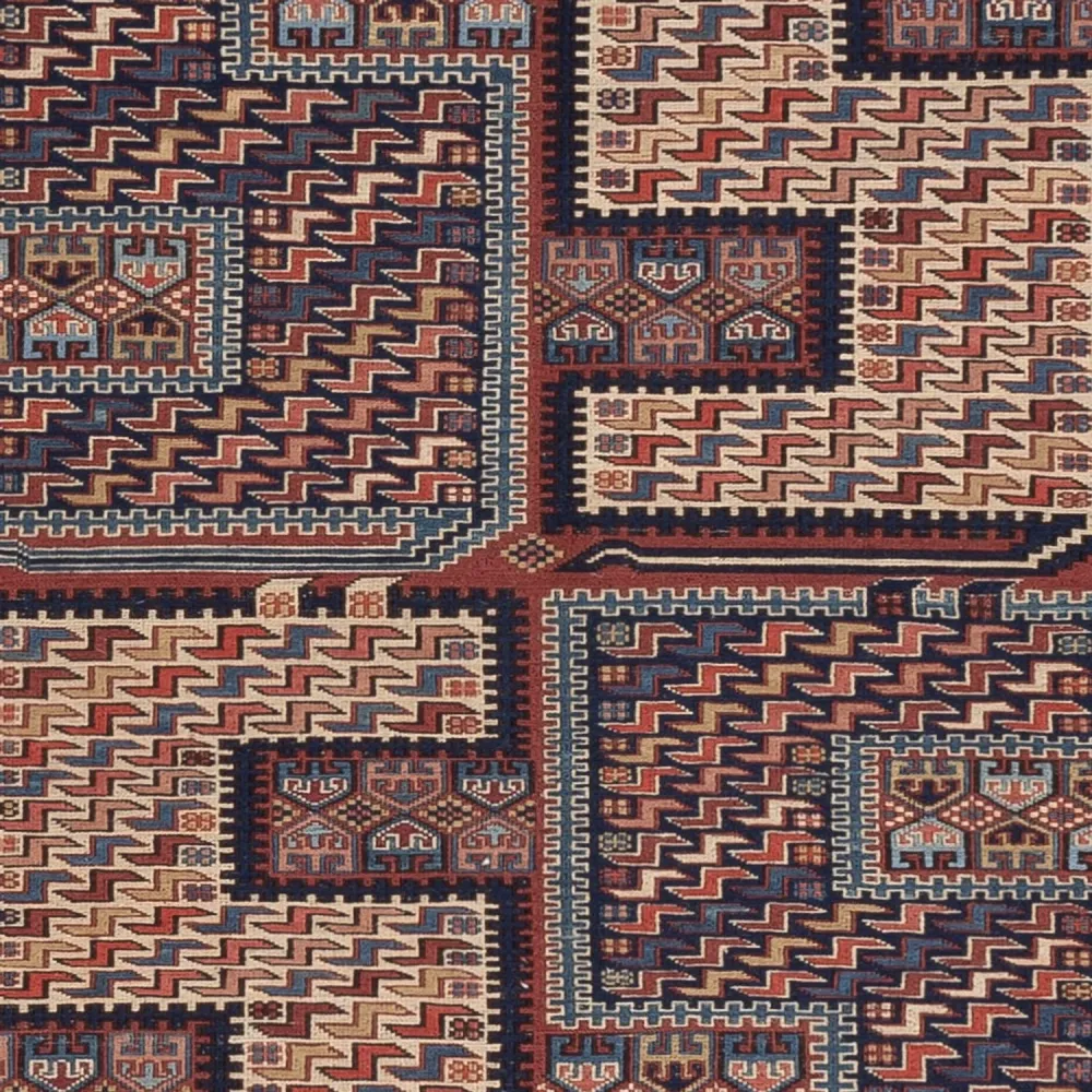 Kelimteppe - Orientalsk - Soumak - 207 x 165 cm - mørk beige