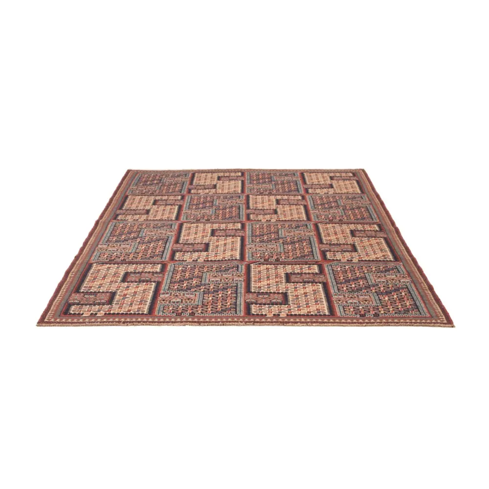 Kelimteppe - Orientalsk - Soumak - 207 x 165 cm - mørk beige