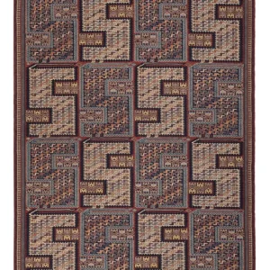 Kelimteppe - Orientalsk - Soumak - 209 x 166 cm - mørk beige
