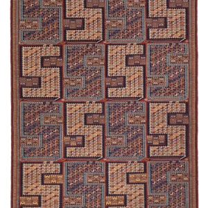 Kelimteppe - Orientalsk - Soumak - 212 x 170 cm - flerfarget