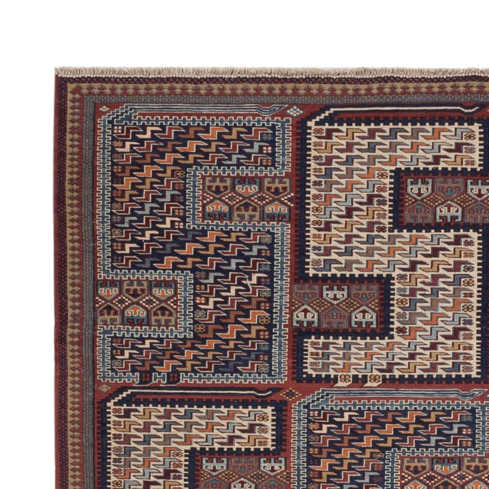Kelimteppe - Orientalsk - Soumak - 214 x 155 cm - mørk beige