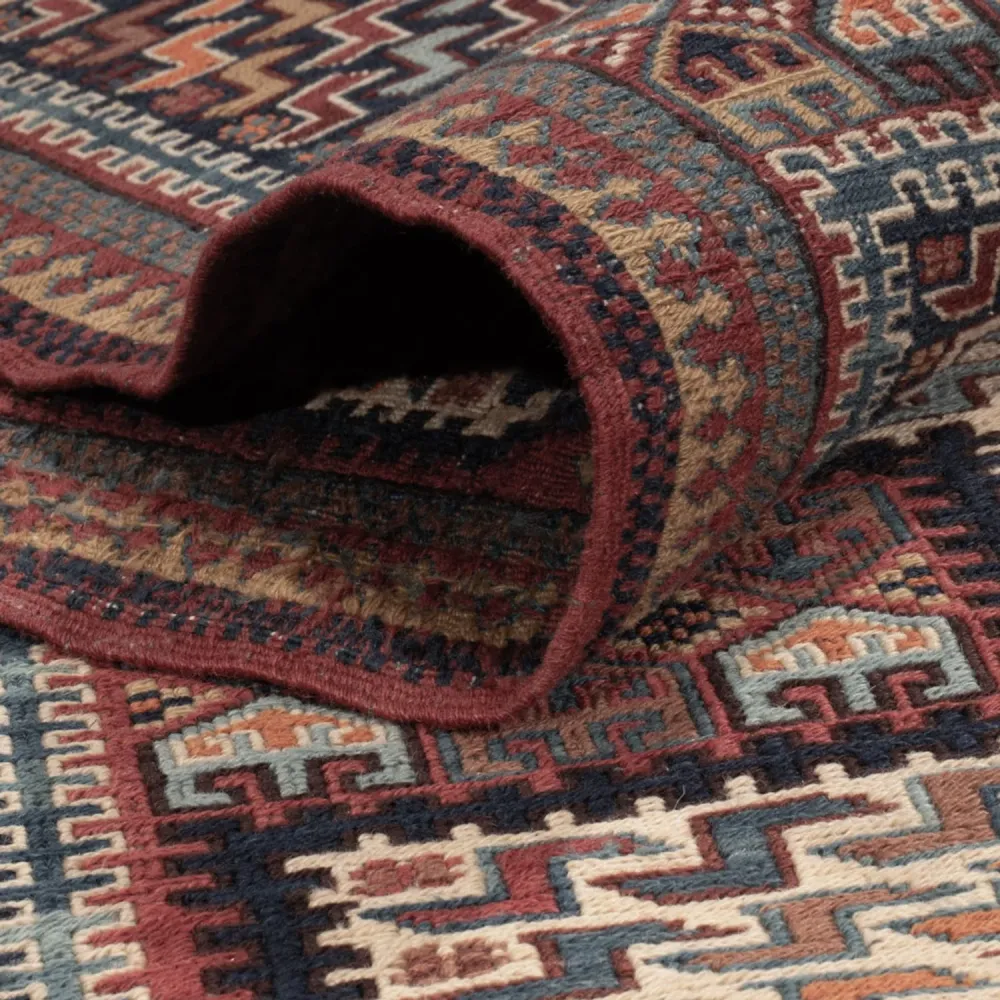 Kelimteppe - Orientalsk - Soumak - 214 x 155 cm - mørk beige