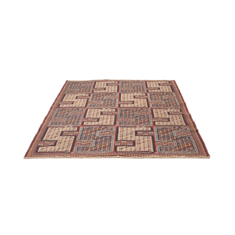 Kelimteppe - Orientalsk - Soumak - 214 x 155 cm - mørk beige