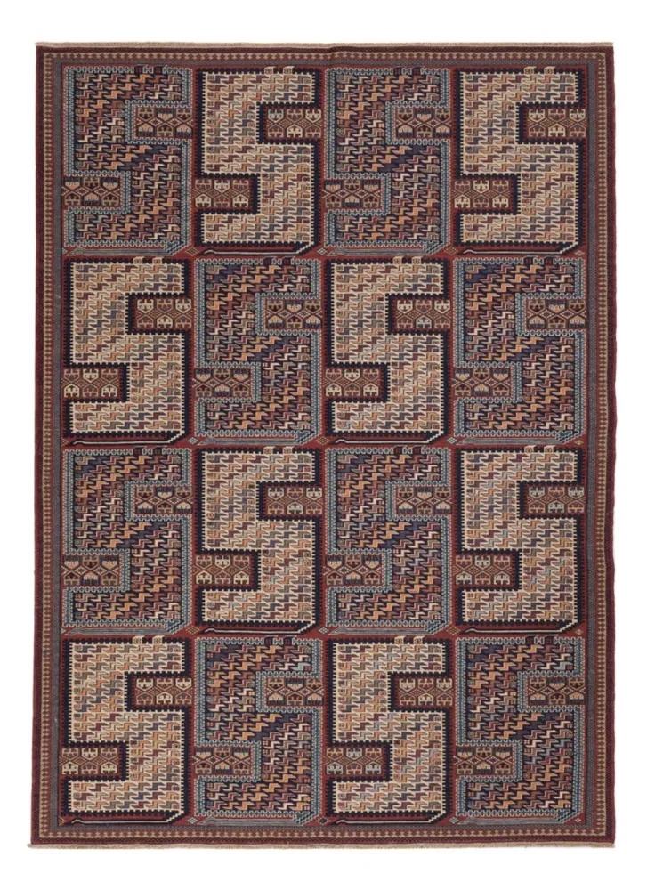 Kelimteppe - Orientalsk - Soumak - 215 x 155 cm - mørk beige