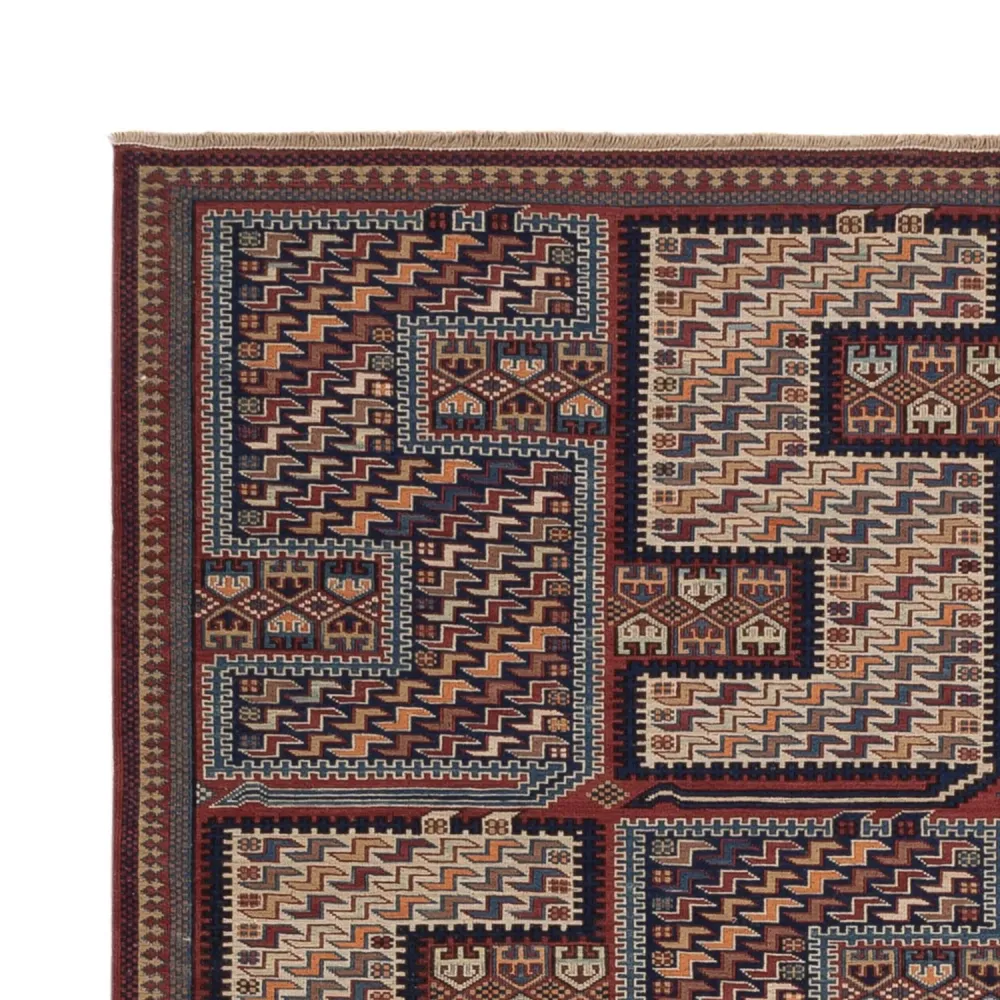Kelimteppe - Orientalsk - Soumak - 215 x 155 cm - mørk beige
