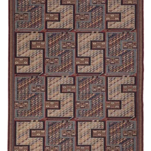 Kelimteppe - Orientalsk - Soumak - 215 x 155 cm - mørk beige